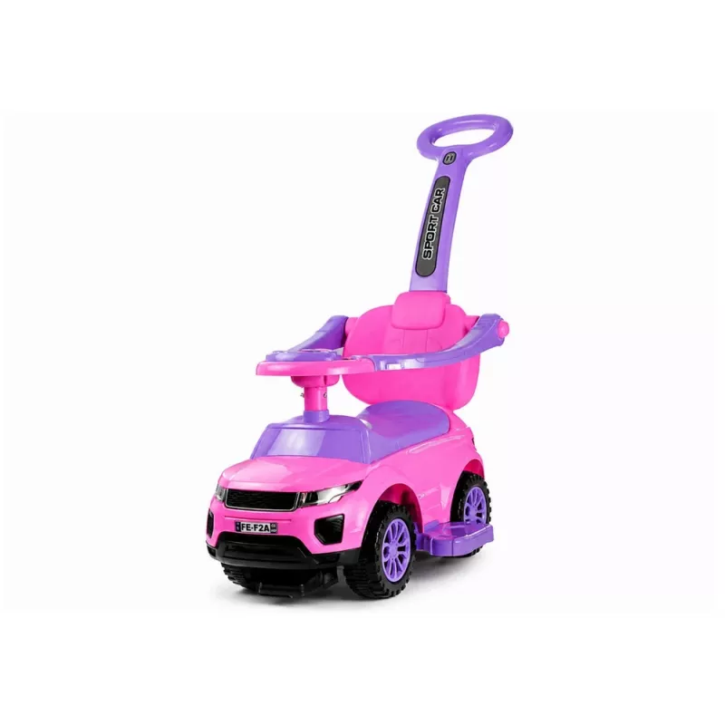 LEAN CARS 614W triciclo per bambini con maniglia per genitori - rosa