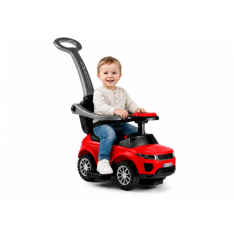 LEAN CARS 614W auto scivolo per bambini con maniglia di spinta - rosso