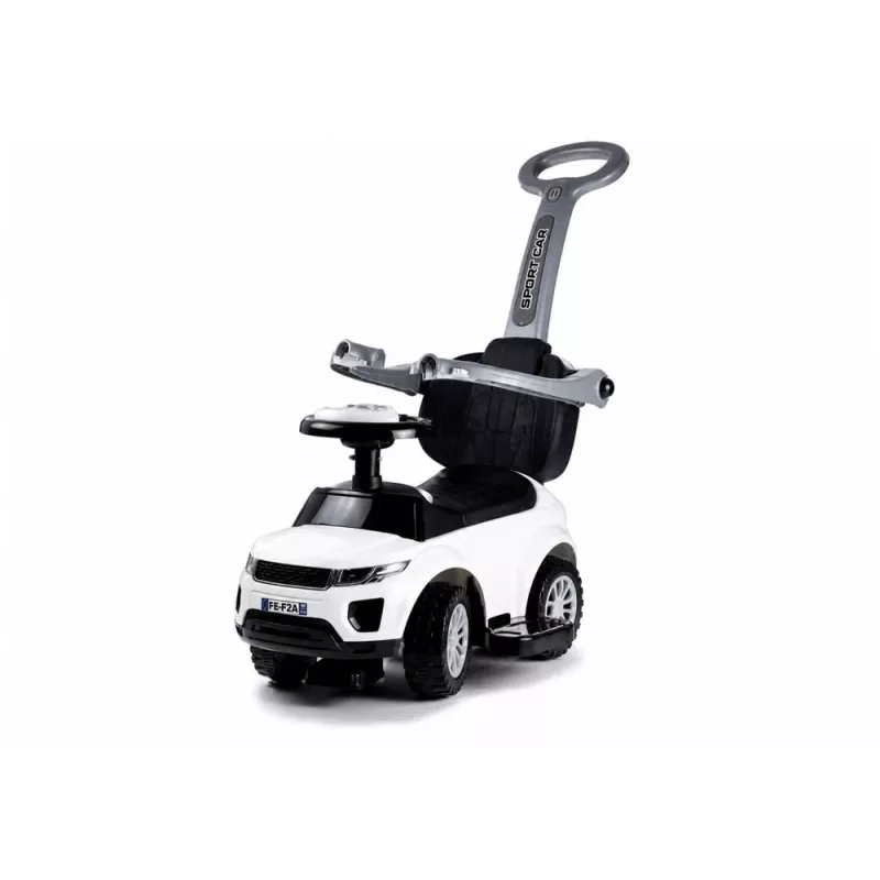 LEAN CARS 614W triciclo per bambini con maniglia per genitori - bianco