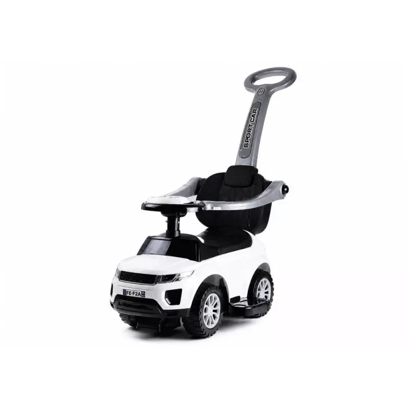 LEAN CARS 614W triciclo per bambini con maniglia per genitori - bianco