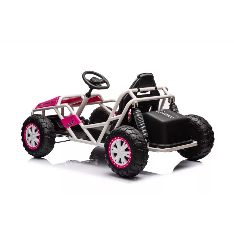 LEAN CARS Auto a batteria Buggy A8812 rosa 24V