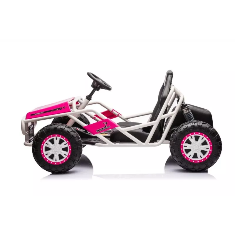 LEAN CARS Auto a batteria Buggy A8812 rosa 24V