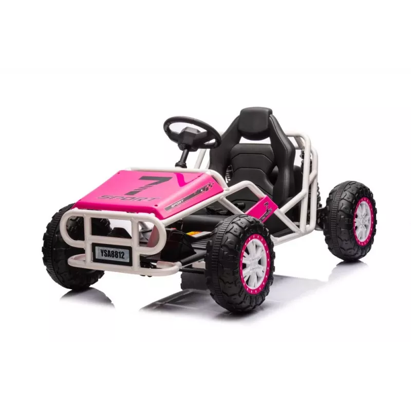 LEAN CARS Auto a batteria Buggy A8812 rosa 24V