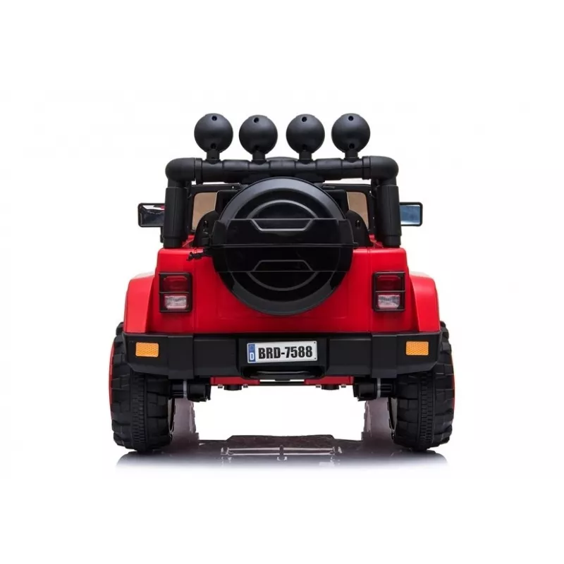 LEAN CARS Auto a batteria Jeep BRD-7588 rossa 4x4 7408