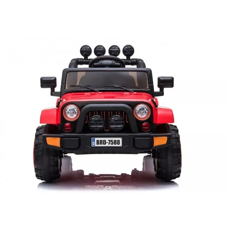 LEAN CARS Auto a batteria Jeep BRD-7588 rossa 4x4 7408