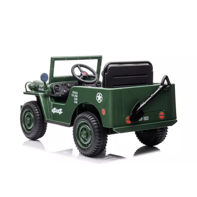 LEAN CARS Auto a batteria JH-103 Army Green 4x4
