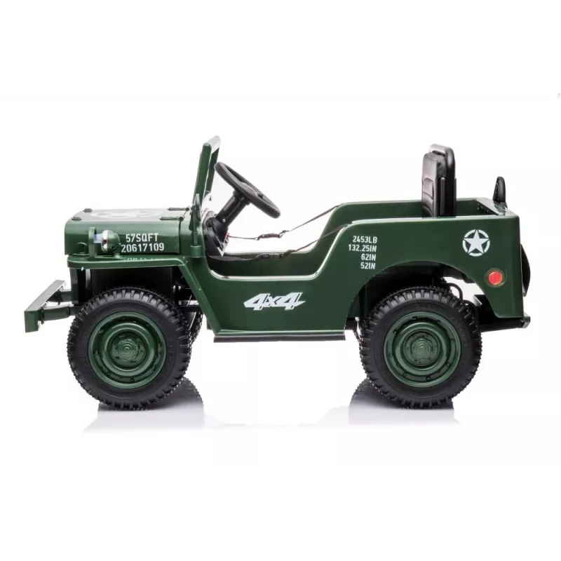 LEAN CARS Auto a batteria JH-103 Army Green 4x4