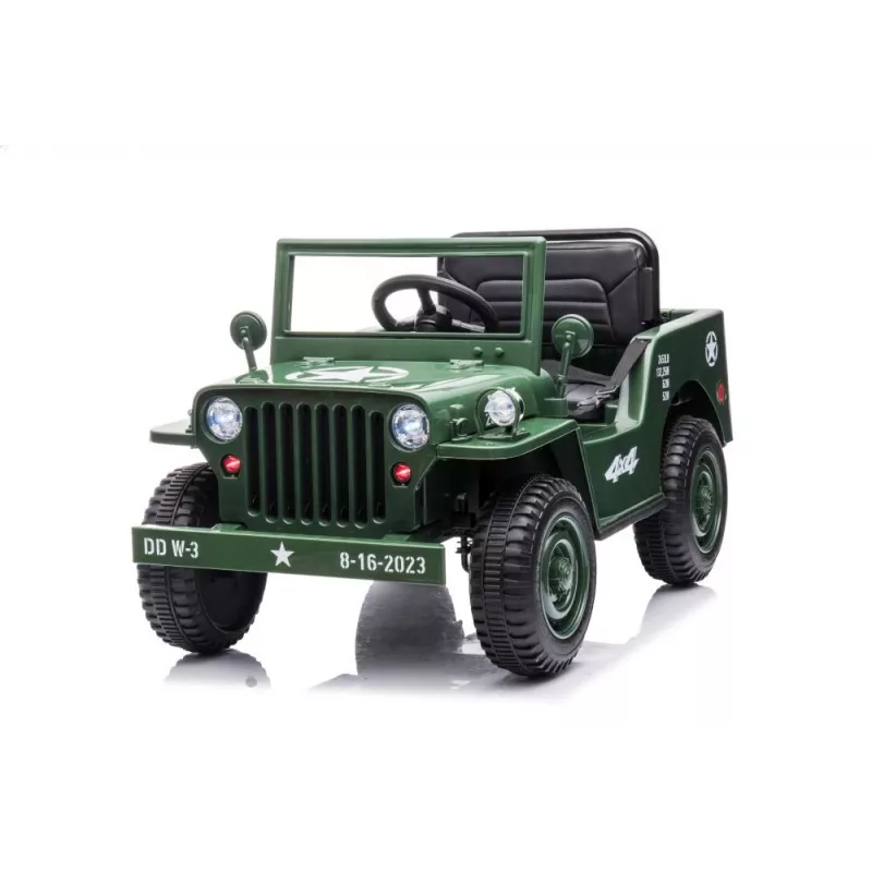 LEAN CARS Auto a batteria JH-103 Army Green 4x4