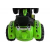 LEAN CARS Trattore a batteria con cassone posteriore, escavatore, verde 3404