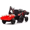 LEAN CARS Escavatore a batteria con rimorchio SX2068 rosso