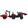 LEAN CARS Escavatore a batteria con rimorchio SX2068 rosso