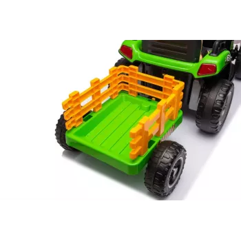 LEAN CARS trattore a batteria BBH-030 verde 12V trattore guidabile con telecomando genitoriale