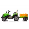 LEAN CARS trattore a batteria BBH-030 verde 12V trattore guidabile con telecomando genitoriale