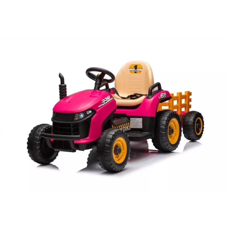 LEAN CARS Trattore a batteria BBH-030 rosa