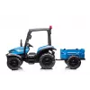 LEAN CARS trattore a batteria BLT-206 blu 12V trattore da guida con rimorchio e telecomando
