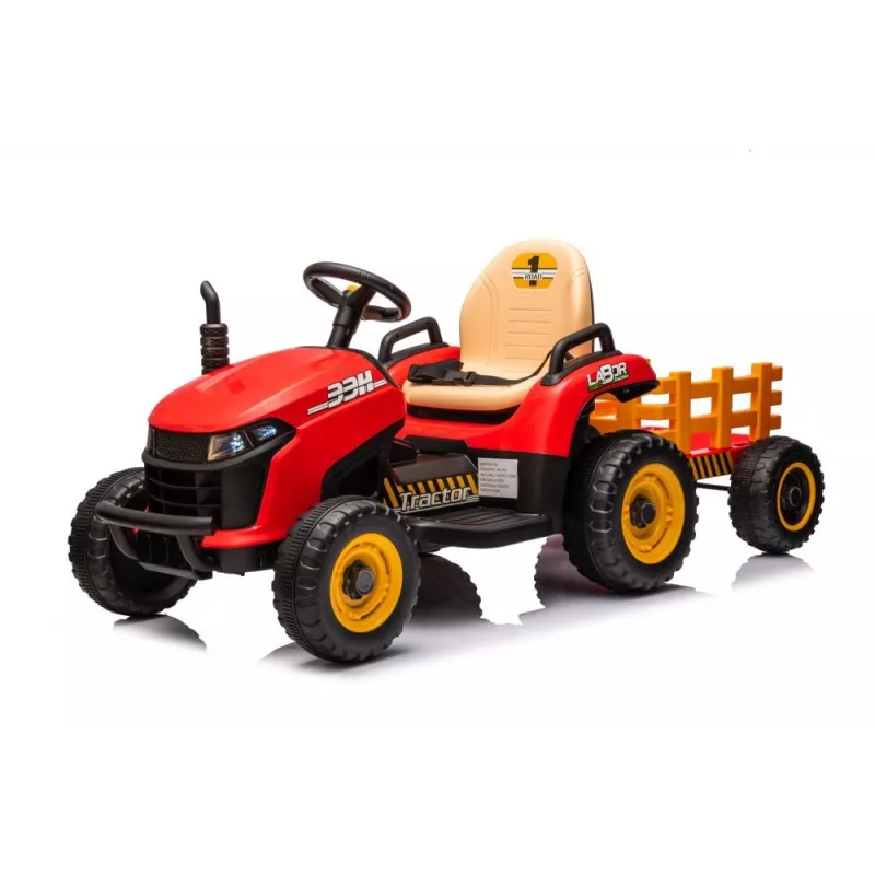 LEAN CARS Trattore a batteria BBH-030 rosso