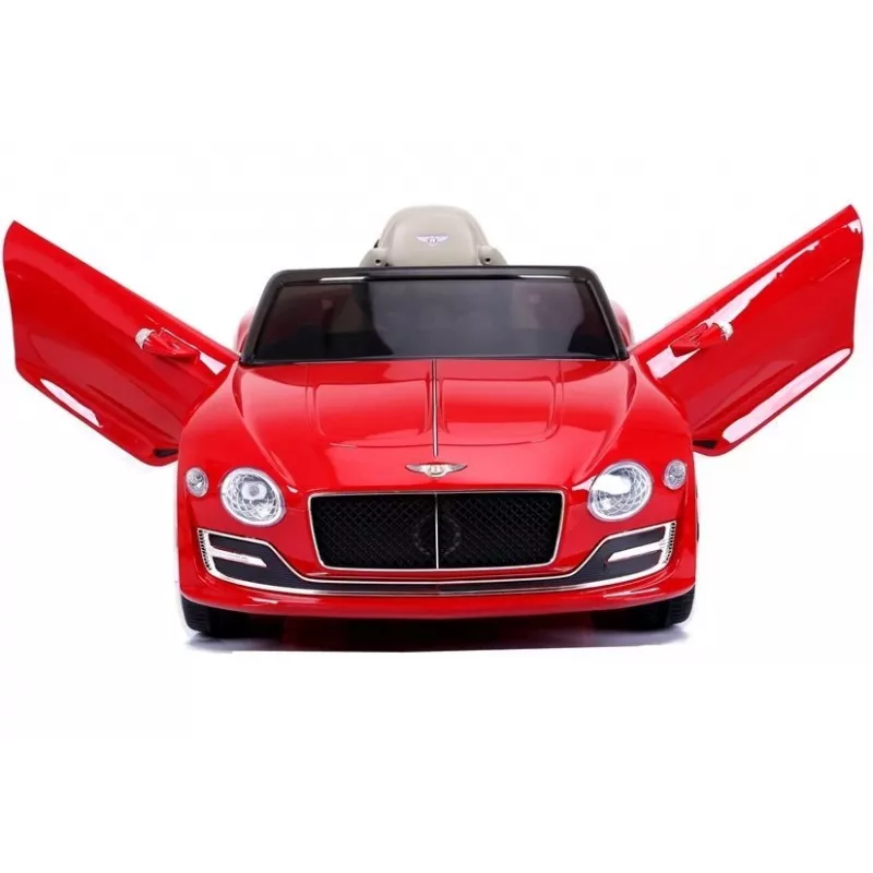 LEAN CARS Bentley Continental GT Auto elettrica per bambini 12V - verniciata rossa