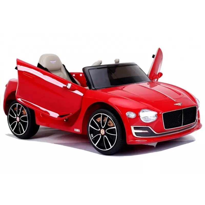 LEAN CARS Bentley Continental GT Auto elettrica per bambini 12V - verniciata rossa