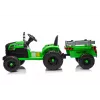 LEAN CARS CH9959B trattore a batteria con rimorchio verde chiaro 24V