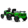 LEAN CARS CH9959B trattore a batteria con rimorchio verde chiaro 24V