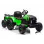 LEAN CARS CH9959B trattore a batteria con rimorchio verde chiaro 24V