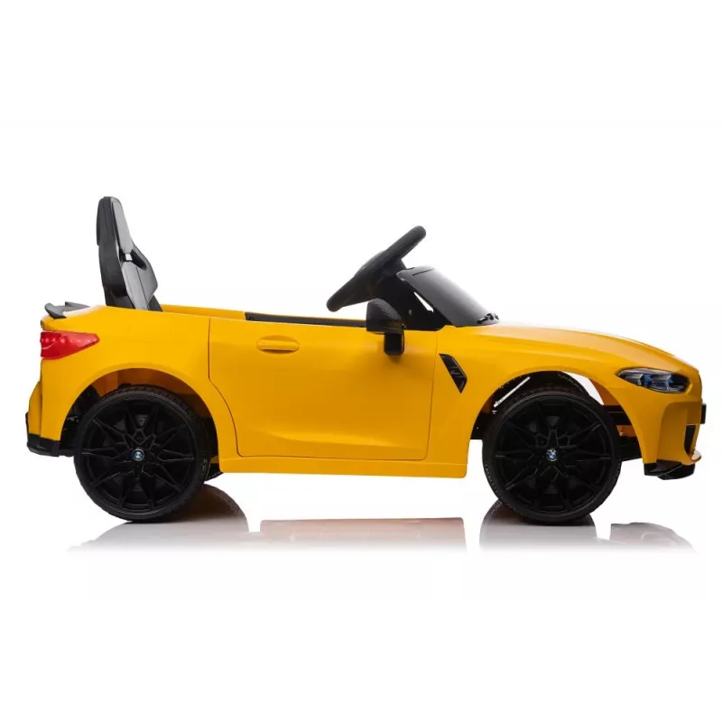 LEAN CARS Auto elettrica per bambini BMW M4 gialla