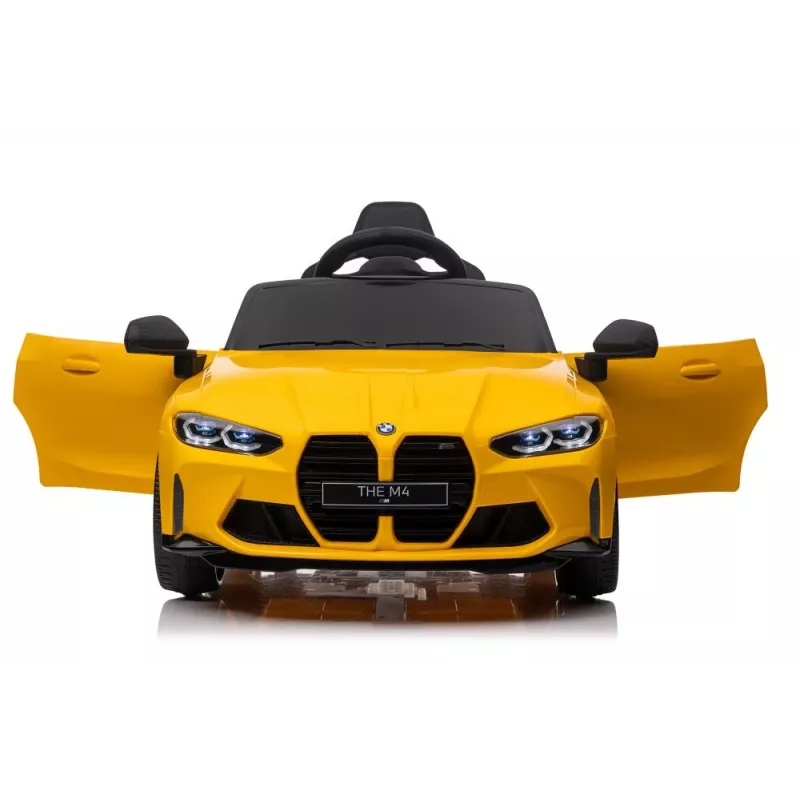 LEAN CARS Auto elettrica per bambini BMW M4 gialla