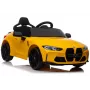 LEAN CARS Auto elettrica per bambini BMW M4 gialla