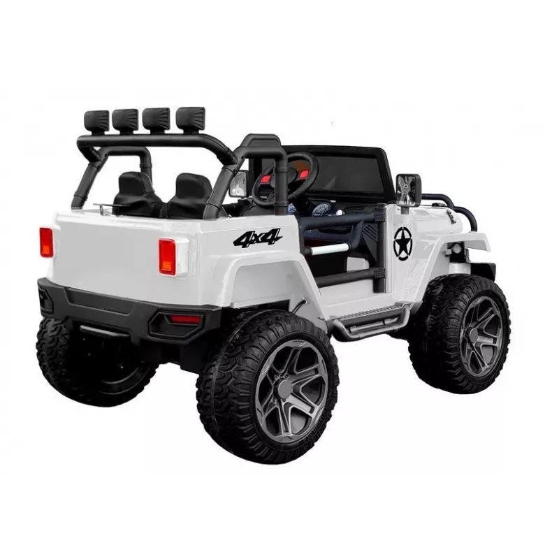 LEAN CARS auto elettrica per bambini WXE-1688 4x4 bianco