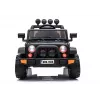 LEAN CARS Jeep elettrica per bambini BRD-7588 con luci LED, MP3, telecomando, nera 4x4