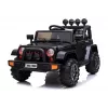 LEAN CARS Jeep elettrica per bambini BRD-7588 con luci LED, MP3, telecomando, nera 4x4
