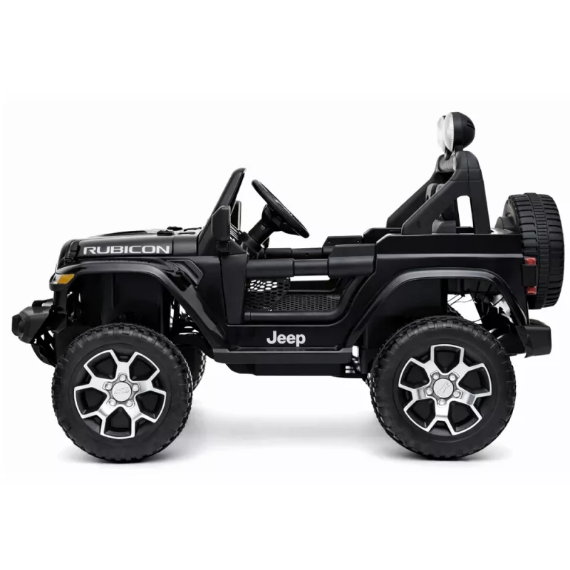 LEAN CARS Jeep Rubicon 4x4 elettrica da cavalcare nero