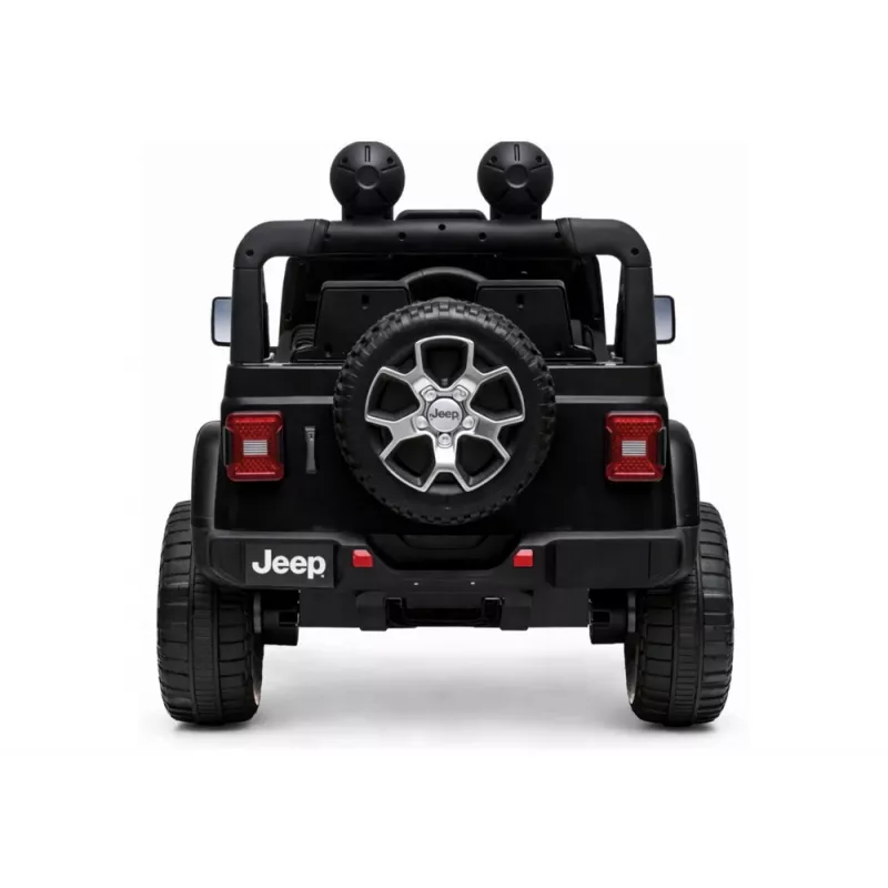 LEAN CARS Jeep Rubicon 4x4 elettrica da cavalcare nero