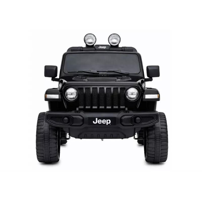LEAN CARS Jeep Rubicon 4x4 elettrica da cavalcare nero