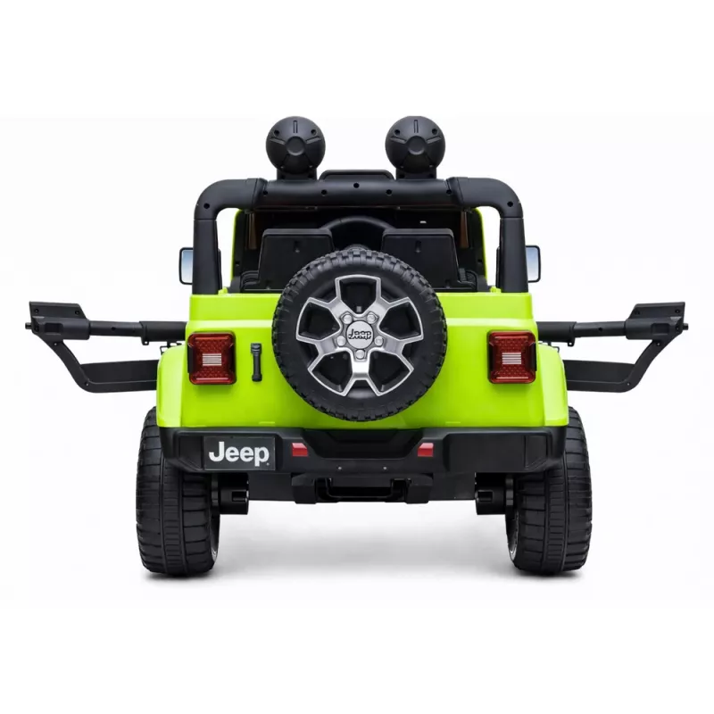 LEAN CARS Jeep Rubicon 4x4 elettrica da cavalcare verde