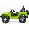 LEAN CARS Jeep Rubicon 4x4 elettrica da cavalcare verde