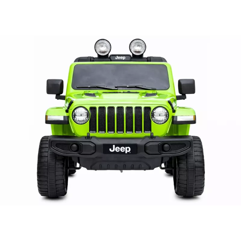 LEAN CARS Jeep Rubicon 4x4 elettrica da cavalcare verde