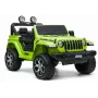 LEAN CARS Jeep Rubicon 4x4 elettrica da cavalcare verde