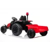 LEAN CARS Trattore a pedali elettrico HZB-200 con rimorchio rosso
