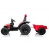LEAN CARS Trattore a pedali elettrico HZB-200 con rimorchio rosso