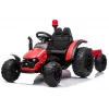 LEAN CARS Trattore a pedali elettrico HZB-200 con rimorchio rosso