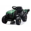 LEAN CARS Trattore Elettrico con Rimorchio BDM0925 Verde Militare