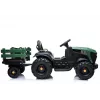 LEAN CARS Trattore Elettrico con Rimorchio BDM0925 Verde Militare