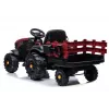 LEAN CARS Trattore Elettrico con Rimorchio BDM0925 Rosso