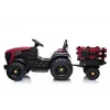LEAN CARS Trattore Elettrico con Rimorchio BDM0925 Rosso