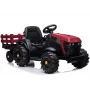 LEAN CARS Trattore Elettrico con Rimorchio BDM0925 Rosso