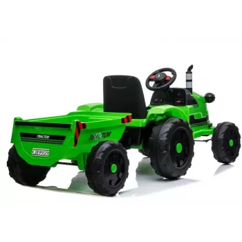 LEAN CARS Trattore elettrico con rimorchio CH9959 verde