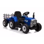 LEAN CARS Trattore a pedali elettrico con rimorchio XMX611 blu