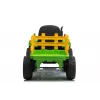 LEAN CARS Trattore a pedali elettrico con rimorchio XMX611 luci LED verde