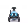 LEAN CARS trattore elettrico con rimorchio A009 blu - veicolo 12V, 2x35W, telecomando
